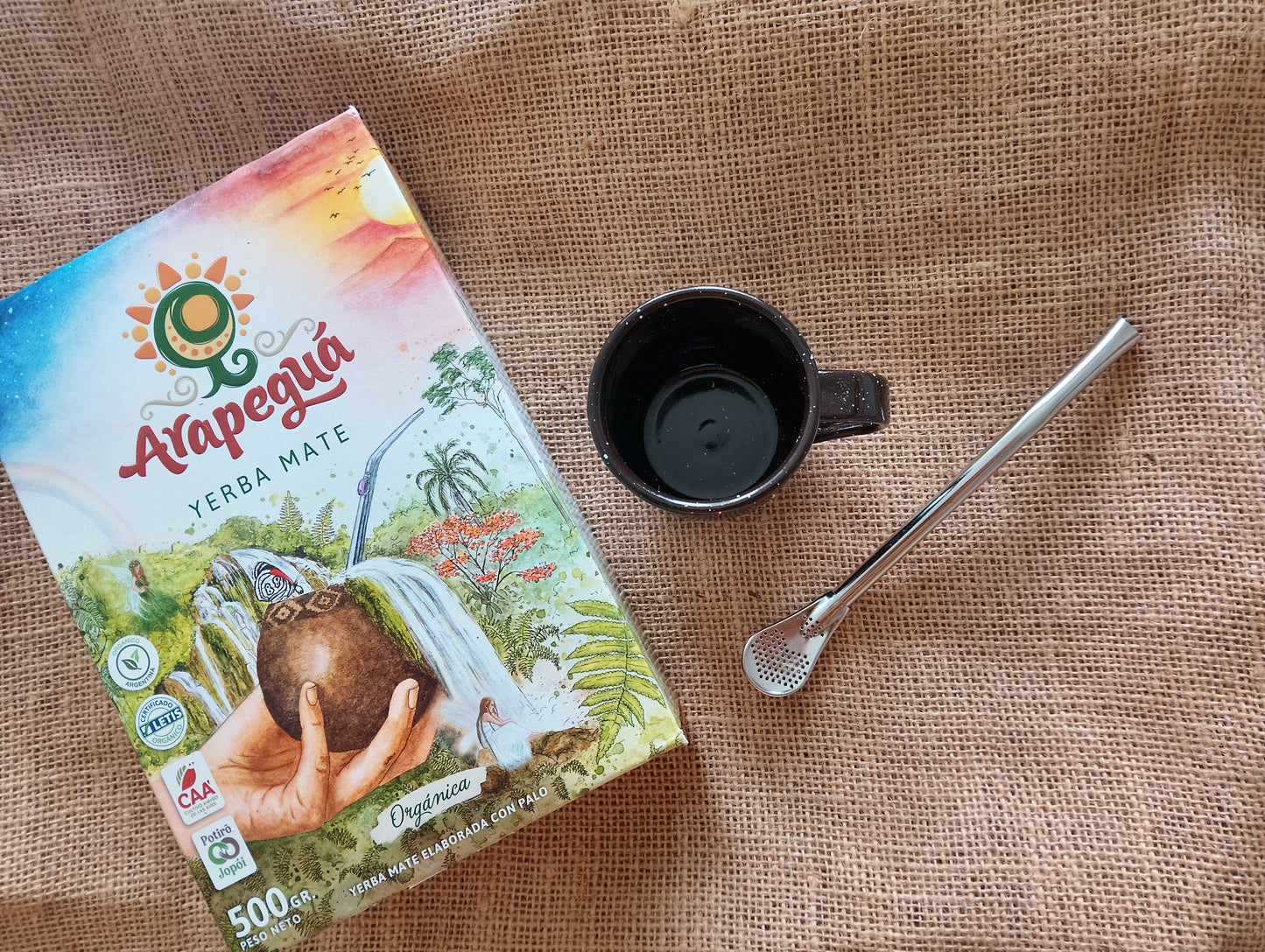 Kit mit Mate Jarrito Edelstahl